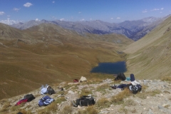 IMAG0809Tente teepee, Col de la bonette, Lacs de l'homme-mort, lac de terres pleines, lac du lauzanier, lacs de derrière la croix, Pas de cavale, Camp des fourches, Le tourillon