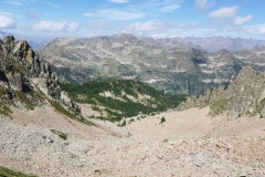 Lacs Aver -Italie. Terres d'émotions. Col de la lombarde