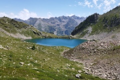 Lacs Aver -Italie. Terres d'émotions. Col de la lombarde