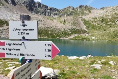 Lacs Aver -Italie. Terres d'émotions. Col de la lombarde