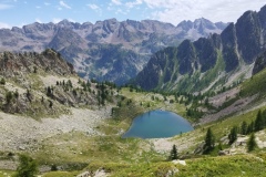 Lacs Aver -Italie. Terres d'émotions. Col de la lombarde