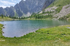 Lacs Aver -Italie. Terres d'émotions. Col de la lombarde