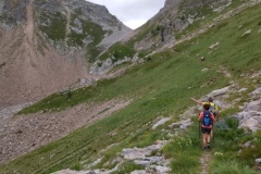 Lacs Aver -Italie. Terres d'émotions. Col de la lombarde