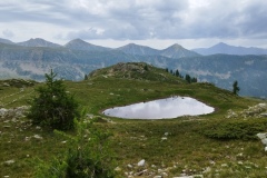 Lacs Aver -Italie. Terres d'émotions. Col de la lombarde