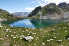 Lacs Aver -Italie. Terres d'émotions. Col de la lombarde