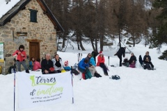 Nouvel an refuge de la Cantonnière, estenc, Col de la cayolle, vallon de sanguinières, Terresd'émotions, randonnée dans le 06